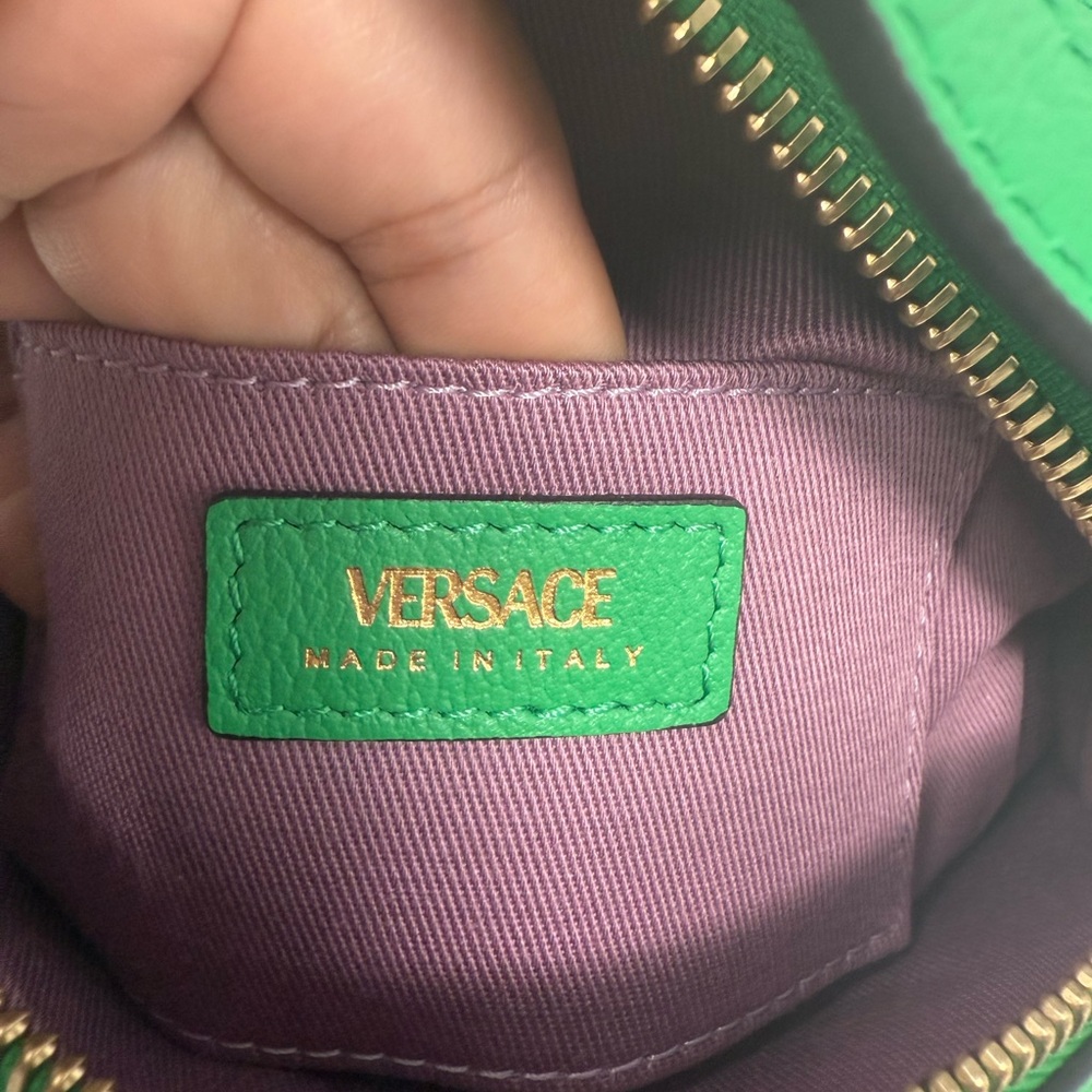 Versace Vibrant Green Medusa Crossbody Bag - Picture 4 of 8